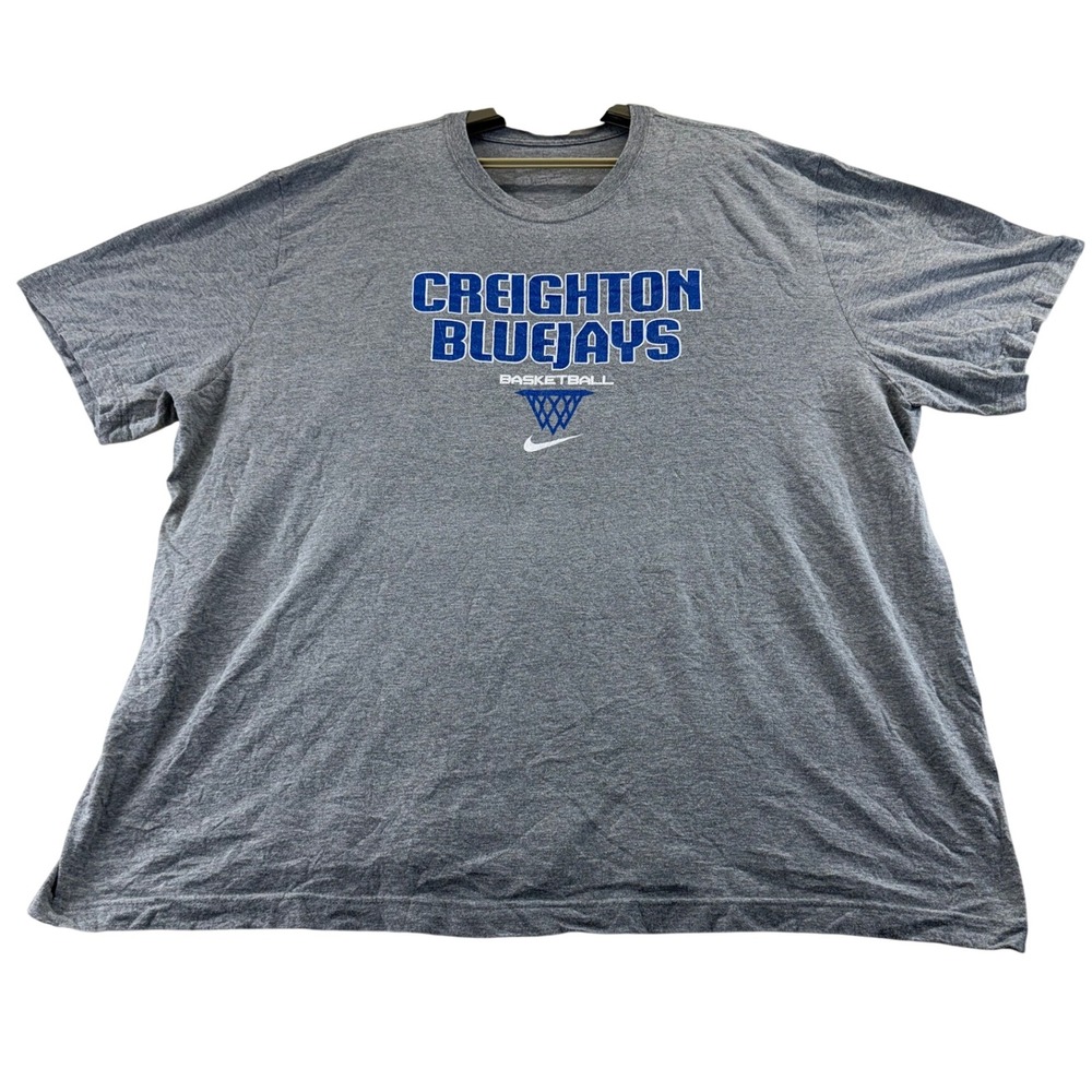 Nike T-Shirt Mens 3XL Gray Creighton Bluejays Basketball Just Do It Graphic Tee